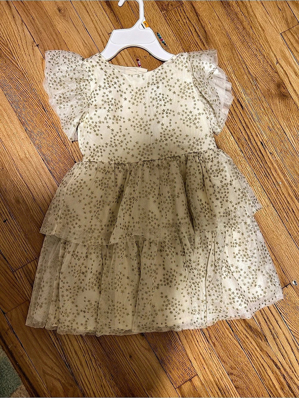 American Girl Janie and Jack Size 6 Star Tulle Dress Like New